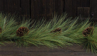 Fine Woodsy Needle Pine Garland, 5 ft. - The Fox Decor